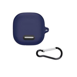 جراب سيليكون متوافق مع سماعات الأذن Liberty 4 NC، غطاء حماية من السيليكون الناعم، غلاف مقاوم للصدمات مع مشبك (أزرق)