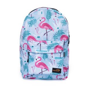 mintra school bags 18 L 2 pocket with Laptop pocket - printed - Dancing Flamingos