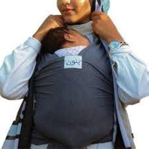 حمالة أطفال مرنة (بني فاتح) لحمل الأطفال صحية ومريحة