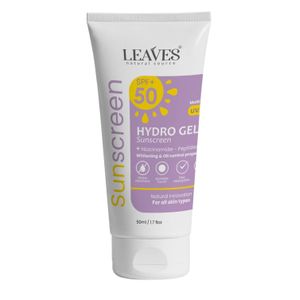 LEAVES Hydro Gel Sunscreen SPF+50 for All Skin Types 50ml