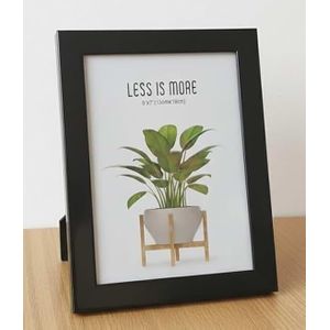 Black Picture Frame, Simple Design, Table Stand, Size (18x15cm), Home Decor