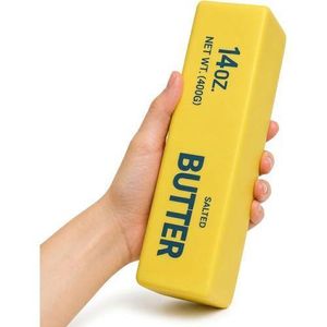 Giant Butter Squishy - Slow Rising Squishy, Realistic Butter Stick Stress Relief Ball for Adults and Teens, Cute Sensory Fidget Gadget, Giant Butter Squeeze & Squish Stress Reliever 