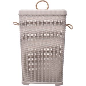 AKSA Plastic Reka Laundry Basket, 60 Liter Capacity