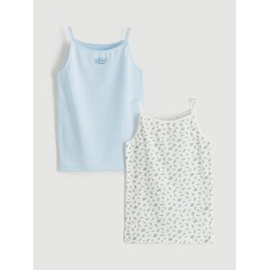 LC Waikiki Square Neck Strappy Girl Vest 2-Packs