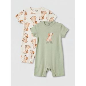 LC Waikiki Crew Neck Baby Boy Jumpsuit 3-Packs