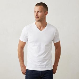 Men's V-neck t-shirt - White