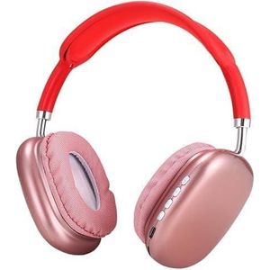 P9 Wireless Bluetooth Headset, Support Pure Stereo Sound and Memory Card (red)