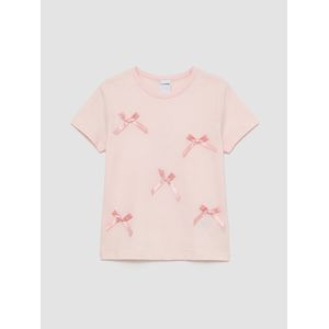 LC Waikiki Crew Neck Bow Girl's T-Shirt