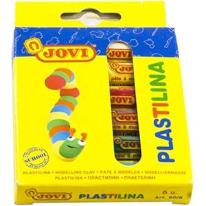 Jovi plastilina, 6 bars modelling clay, multiple colors