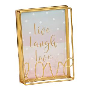 Home Frame - Simple Iron Picture Holder Designed for Weddings and Living Spaces, Essential for Home Decor and Rustic Garden Touches. (Model 2-M).