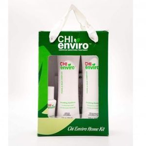 Chi Enviro Home Support Kit - Smoothing Shampoo 355ml, Smoothing Conditioner 355ml & Smoothing Serum 59ml