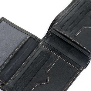 Wallet Natural Leather For Men Black