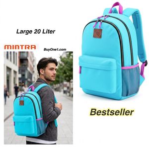 mintra شنطة ظهر ووتربروف ٢٠ لتر لون لبني