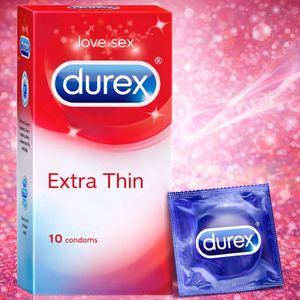 Durex دوريكس واقي ذكري رفيع لإحساس طبيعي، حماية وراحة – عبوة 10 قطع