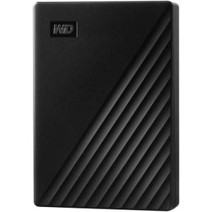 Western Digital ذاكرة تخزين خارجية محمولة ماي باسبورت من ويسترن ديجيتال، 6TB، قرص صلب خارجي محمول USB 3.2، مع برنامج لإدارة الأجهزة، نسخ احتياطي وكلمة مرور، يعمل مع الكمبيوتر الشخصي واكس بوكس وبلاي ستيشن، أسود
