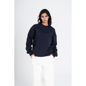 OUTDATED Oversized Crew Neck - Navy Blue
