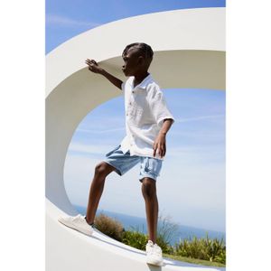 Defacto Woven Top Short Sleeve Shirt - White