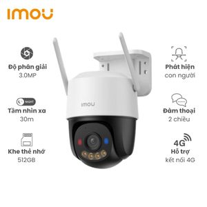 Imou Cruiser SC 3MP Bullet Weatherproof Full Color H.265 Wi-Fi P&T Security Camera – IPC-K7FP-3H0WE