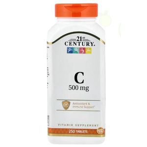 21st Century HealthCare Vitamin C500 mg, 250 Tablets