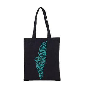 black tote bag AL LELA ALKBERA from the big night with high quality print 