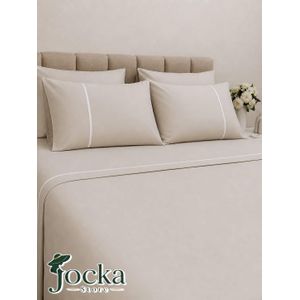 Jocka Premium 100% Cotton Flat Sheet Set, 3 Pieces -   Soft and Comfortable - Multiple Colors and Sizes_160 cm:  260 * 260 cm.