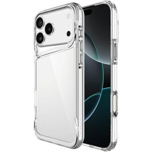 غطاء خلفي شفاف مضاد للصدمات والخدوش لهاتف آيفون 17 برو ماكس، نحيف للغاية