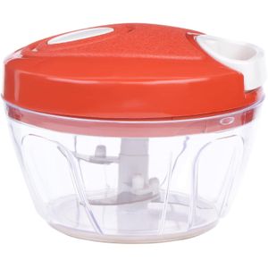 Manual Food Chopper, Compact & Powerful Hand Held Vegetable Chopper-Blender to Chop Fruits-Vegetables-Nuts-Herbs-Onions-Garlics for Salsa-Salad-Pesto-Coleslaw-Puree (400 ML)