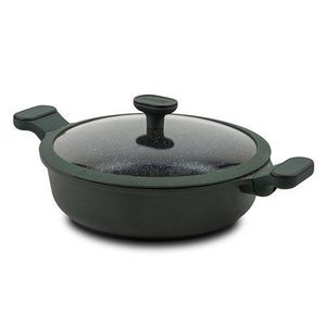 Die cast aluminum low casserole “Imperial” with lid and nonstick stone coating 26cm