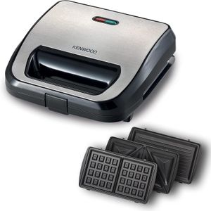 Kenwood ماكينة صنع السندويتشات كينوود 3 في 1 - فضي/أسود