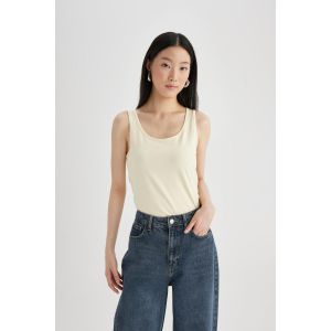 Defacto Woman C Neck Slim Fit Athlete - Lt.Yellow