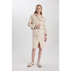 Defacto Woman Casual Dress & Skirt - Beige