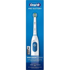 ORAL-B فرشاة أسنان أورال-بي برو باتري (Precision Clean) الكهربائية – تعمل بالبطارية لتنظيف احترافي وحماية اللثة