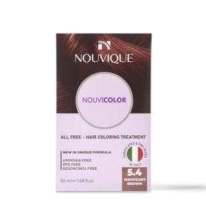NOUVIQUE NouviColor 5.4 صبغة شعر دائمة بني ماهوجني 50 مل