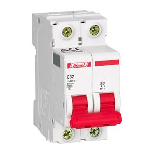 Himel مفتاح كهرباء اوتوماتيك ثنائي 63 امبير سعة القطع 6 كيلو ماركة هيمل