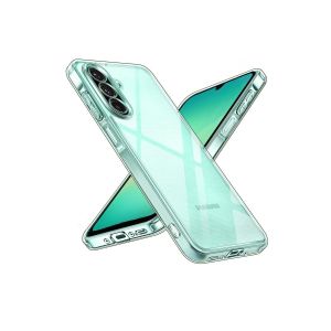 جراب متوافق مع سامسونج جالاكسي A26 5G، جراب شفاف من مادة TPU الناعمة، مصنوع من السيليكون المرن المقاوم للخدش، لحماية الكاميرا، جراب شفاف من مادة TPU - شفاف