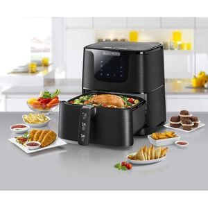 Black + Decker Air Fryer Oven Convection , 12 Liters, Silver - AOF100-B5