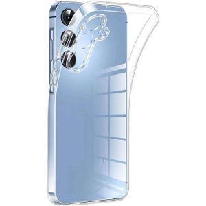 جراب موبايل سامسونج جالاكسي A56 رفيع من السيليكون والبولي يوريثين الحراري مضاد للصدمات غطاء حماية شفاف نحيف ومرن