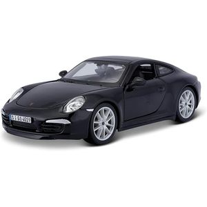Bburago Porsche 911 Carrers S 1/24 Diecast Model - Black - 18-21065