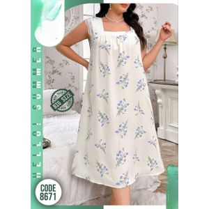 Women Casual Dress Short Sleeve - Free Size