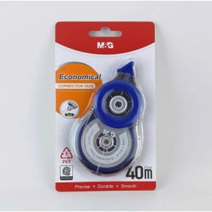 M&G Chenguang Economical Correction Tape – 40m x 5mm PET Correction Tape, Long-Lasting, Smooth & Instant Dry - 1pcs - No: ACTP1271
