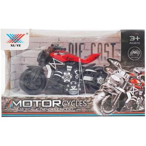 لعبة دراجة نارية معدنية للأولاد - أسود أحمر Ofer-289