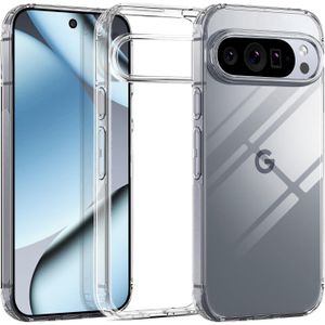 جراب شفاف تماماً لهاتفي Google Pixel 10 وGoogle Pixel 10 Pro؛ يتميز بكونه مقاوماً للاصفرار، ونحيفاً، ومقاوماً للصدمات والخدوش، كما يمتلك ظهراً صلباً ويدعم الشحن اللاسلكي.