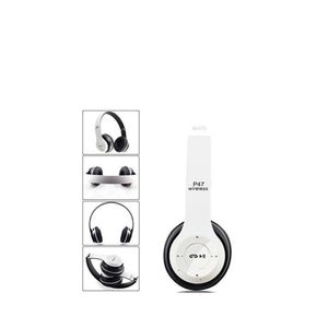 P47 Wireless Bluetooth Headphones-white
