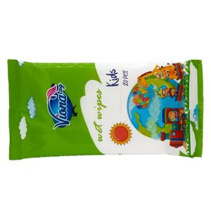 Viona Tag Wet Wipes Green - 20Pcs