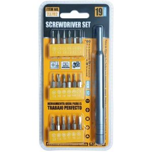 مجموعة مفكات براغي دقيقة 19 في 1 -أداة صيانة إلكترونيات احترافية لإصلاح الهاتف ، النظارات، والساعات -طقم إصلاح دقيق محمول