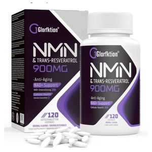 GLORIE مكمل NAD+ NMN & Trans Resveratrol & NAD 900 مجم - 120 حبة