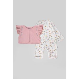 Junior Baby Girl Cotton Romper & Shirt Set
