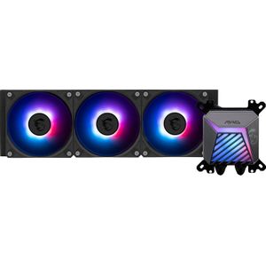 Msi MAG CORELIQUID A15 360 - AIO ARGB CPU Liquid Cooler - 360mm Radiator - LGA 1851 Ready - Triple 120mm ARGB PWM Fans, Black