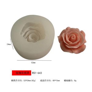 Rose Candle Mold Easy To De-mold For Diy Candle Soap Plaster Ornament  Fondant