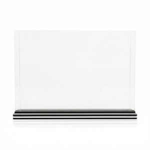 BEST MEDIA  Acrylic Sign Holder Clear Display Stand for Office Restaurant Home Shop Wedding A5 Horizontal Black